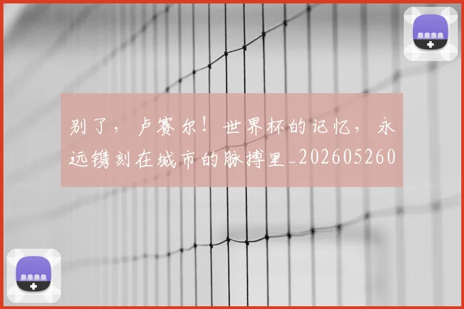别了，卢赛尔！世界杯的记忆，永远镌刻在城市的脉搏里_20260526073150